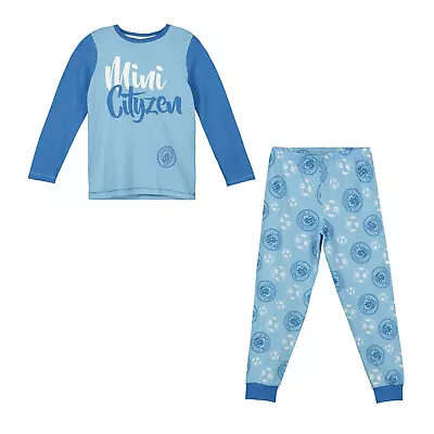 Boys Manchester City Football  Pyjamas Age 4-9 Years Pjs Sleepwear MINI CITYZEN • £5