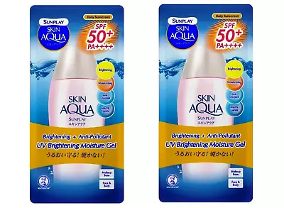 2 X 80G Mentholatum Sunplay Skin Aqua UV Brightening Moisture Gel SPF50+ • $62.90