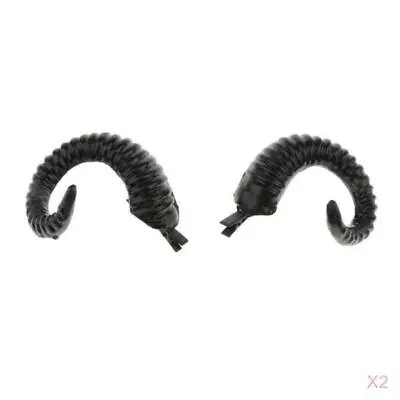 2Pair Evil Witch Devil  Goat Horn Headband Props Holiday Cosplay Costume • $23.54