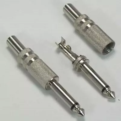 1/4 Mono Male Plug Audio/Guitar/Mic/PA Cable/Cord End/Terminator 6.35mm $SHd{nS • $1