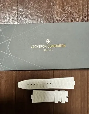 $1200 • Buy Brand Authentic Vacheron Constantin Overseas White Rubber Strap