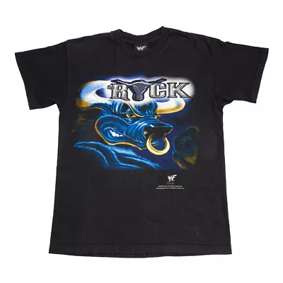 £18 • Buy WWF The Rock Bull Design Kids Tshirt | Vintage WWE Wrestling Wrestler Sports VTG
