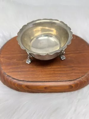 Antique Mappin & Webb Sterling Silver Armada Salt Cellar Bowl England 98G • $93.99