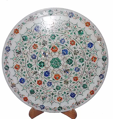 15  Marble Plate Mosaic Inlay Pietradure Semi Precious Stones Home Decor & Gifts • $480.23