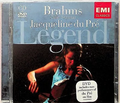 Jacqueline Du Pre - Legend CD + DVD (2002) Brahms Cello Sonatas/Bruch Kol Nidrei • £6.99