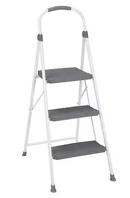 3 Step Connection Step Stool ( White & Gray 8ft 10in Max Reach) • $36.77