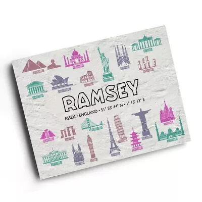 A3 PRINT - Ramsey Essex England - World Landmarks • £9.99