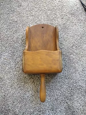 Vintage Primitive Wooden Grain Scoop ~ Wood Handle ~ Farm Feed ~ Country Store • $27