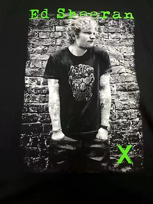 Ed Sheeran T-Shirt Concert Tour 2023 Size L Short Sleeve Black Double Sided • $17.50