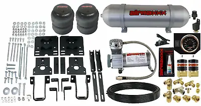 Air Helper Spring Over Load Kit W/Black Gauge & Tank For 2005-10 Ford F250 4x4 • $583.20