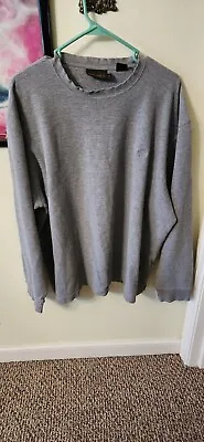Vintage 90s TIMBERLAND Thermal Shirt Mens XXL Gray Long Sleeve Crew Neck Grunge • $15.99