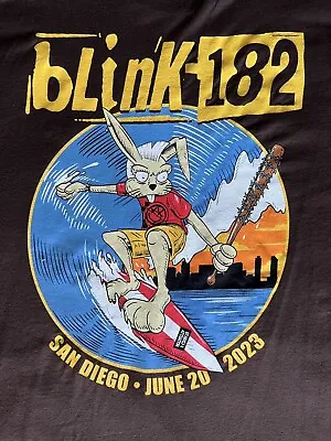 Blink 182 San Diego 6/20/2023 Concert T Shirt New Authentic Size XL • $79.99