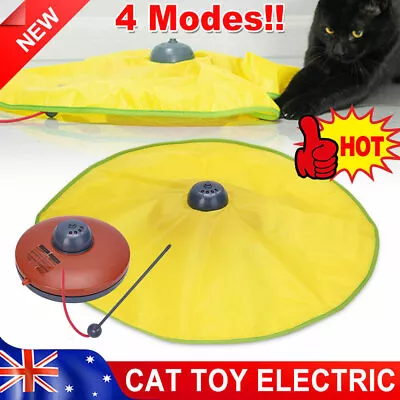 Electronic Kitten Cat Meow Toy Mouse Chase Interactive Rotating HOT • $19.78