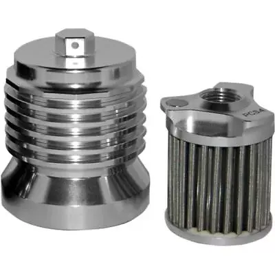 PC Racing FLO Spin-On Oil Filter Chrome #PCS4C Harley Davidson/BMW/Buell/Aprilia • $124.50