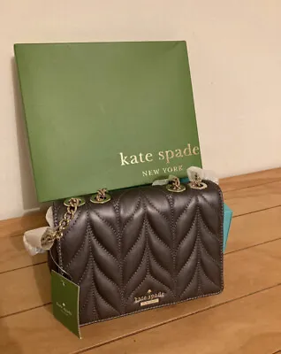 Kate Spade Gun Metal Mini Evelyn Handbag BRAND NEW IN BOX WITH TAGS RRP £295 • £160