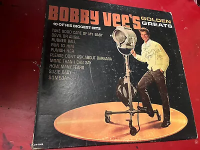 BOBBY VEE’S (SIGNED) Golden Greats 10 Of His Biggest - Vinyl LP LM-1008. VG • $29.99
