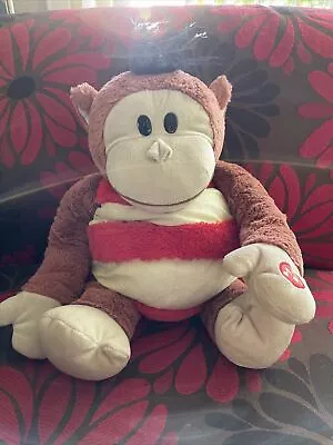 MushaBelly Chatter Floppy Plush Zachary Monkey Stuffed Animal Squeezable Grumble • $15