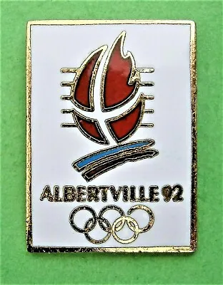£4.99 • Buy F882*) Enamel Albertville 92 Olympic Winter Games Sports Tie Lapel Pin Badge