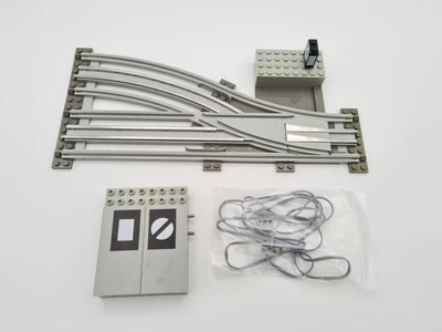 £43.15 • Buy Lego® TRAIN Tracks 12V Railway 7858 Electric Switch Point Track GREY RIGHT