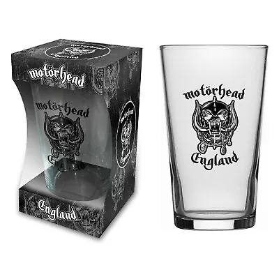 £12.99 • Buy Motorhead England Pint Beer Glass (rz). Licensed