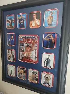 Michael Phelps Signed Sports Illustrated Picture Collage With COA • $200