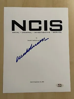 Mark Harmon Signed Script Cover Autographed Ncis Star Actor Gibbs Psa Coa • $254.99