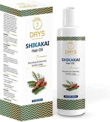 7 Days Cold-Pressed 100% Pure Shikakai Hair Growth Oil For Men & Women - 100ml. • $44.42