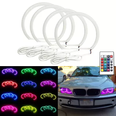 Cotton Light Halo Rings DRL LED Angel Eyes For BMW 3 5 E46/E39/E38/E36 Headlight • $33.38