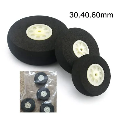 RC Plane Wheels Light Weight Foam Sponge Wheel Diameter 30mm 40mm 60mm Model • $2.39