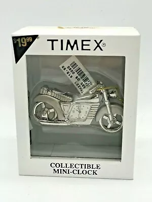 Vintage  MOTORCYCLE  Timex Collectible Mini Clock In Original Box New  In Box • $15.99