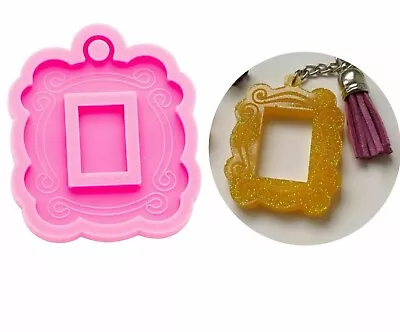 Photo Frame Pendant Silicone Mold Epoxy Resin Necklace Jewelry DIY Making Moulds • $10.46