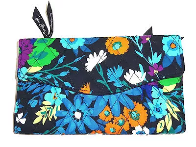 Vera Bradley Strap Wallet Tutti Frutti Midnight Blues Plum Crazy Crossbody New • $69.95