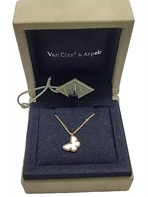 Van Cleef & Arpels Sweet Alhambra Butterfly Pendant Necklace 18k  • $1449