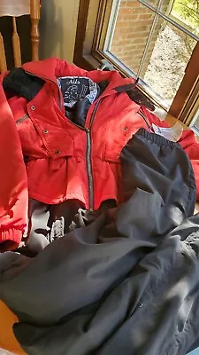 Vintage 90s Nils Ski Womens 1One Piece Ski Snow Suit Insulated Coverall Full • $62.99