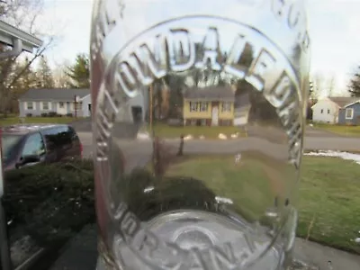 TREHP Milk Bottle Willowdale Dairy Farm Jordan NY Onondaga County 1947 • $14.99