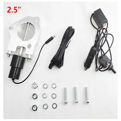 2.5  Electric Exhaust Cutout Valve Control Motor Cut Out Kit With Manual Switch • $59.21