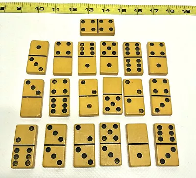 $37.45 • Buy Vintage Butterscotch Bakelite Domino 19  Replacement Pieces