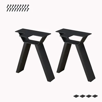 Set Of 2 16  Coffee Table Legs Cast Iron Metal Desk Legs Bench Legs Furniture • $73.94