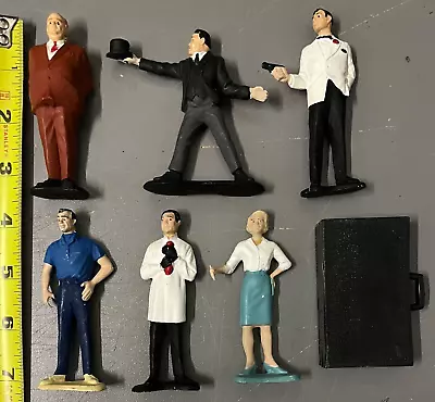 🍸Vintage LOT-7 Gilbert JAMES BOND Figures ODD JOB Goldfinger DR NO Moneypenny🍸 • $17