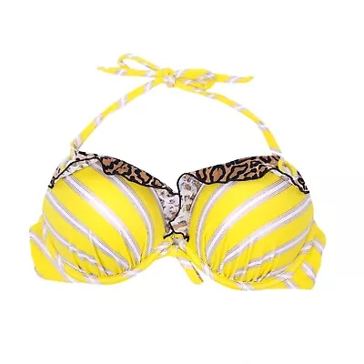 Victoria's Secret Bikini Top Womens 34C Bombshell Miraculous Swim Bra Padded • $42.97