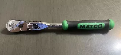 Matco 3/8 Locking Flex Head Green Handled 10” Ratchet  BFR98FX • $61