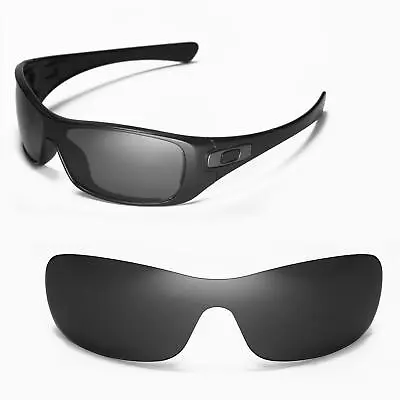 Walleva Black Replacement Lenses For Oakley Antix Sunglasses • $8.50