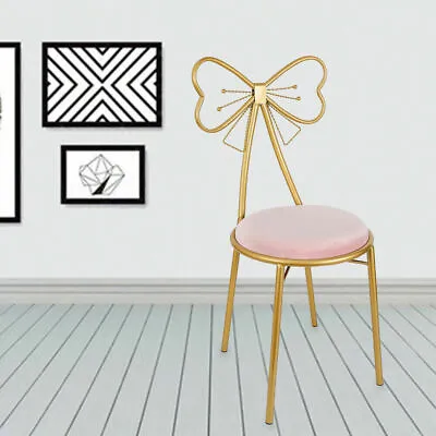 Modern Simple Dressing Table Makeup Chair With Stool Pink Vanity Velvet Chair • $49