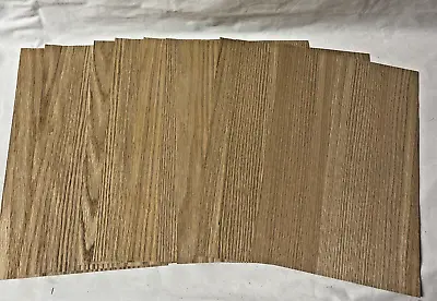 Lot Of 10 Pieces Oak Wood Veneer Raw Unbacked 9  X 14  .022 Thick • $10