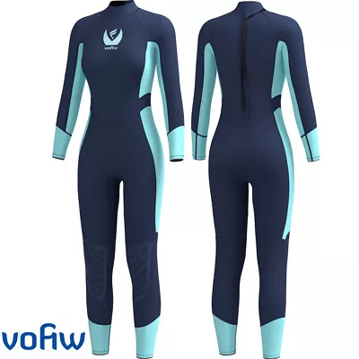 Vofiw Premium Women 3mm Neoprene Wetsuit Full Body Diving Suit Front Zip Wetsuit • $36.09