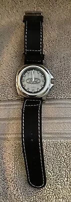 Ford Motor Co Men’s Wrist Watch Quartz Movement Genuine Leather Band • $5