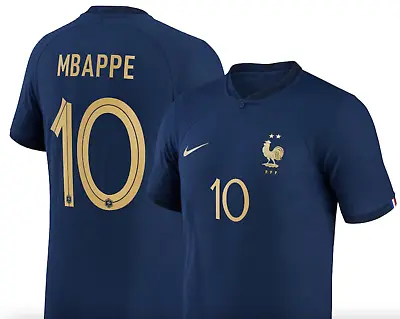 MBAPPE France 2022 World Cup Home Football Shirt DRI-FIT Size L • $230