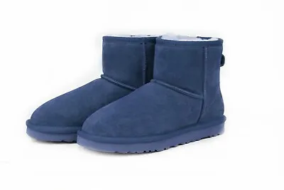 $54 • Buy UGG Classic Mini Boots Water Resistant Premium Australian Sheepskin - Navy