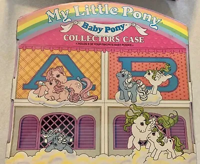 VTG 1985 MY LITTLE PONY BABY PONY COLLECTOR CASE Includes 9 BABY PONIES Kelloggs • $79