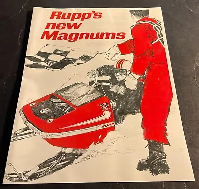 Vintage 1971 Rupp Magnum Snowmobile Sales Brochure 4 Pages Copy • $20.99